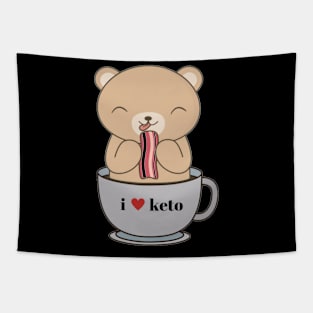 Keto Bear, Coffee, & Bacon Tapestry