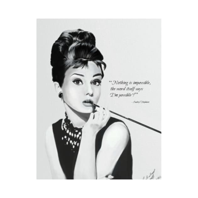 Audrey Hepburn by fairyartwork