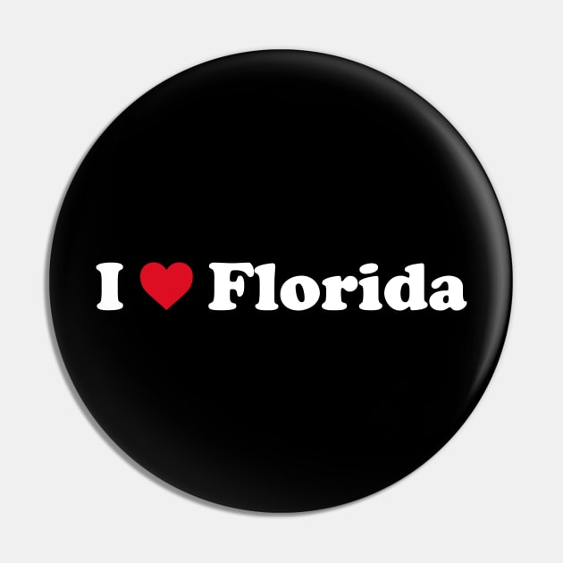 I ❤️ Florida Pin by Novel_Designs