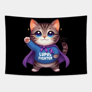 Cute Cat Lupus Fighter: A Feline Warrior's Tale Tapestry