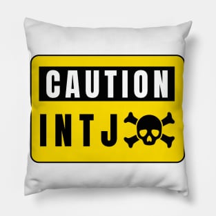 Caution INTJ Pillow