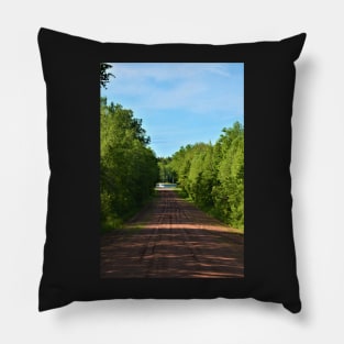 End of the Red Dirt Road Pillow