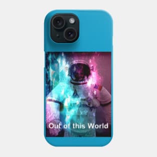 Astronaut with Beautiful Colors and Shapes Out of this World Phone Case