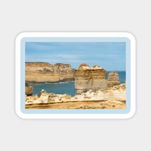 Limestone rocky outcrops at Loch Ard Gorge, Australia. Magnet