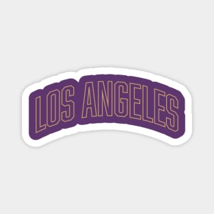 Los Angeles Gold Outline Magnet