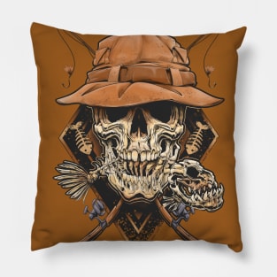 skull fisherman Pillow