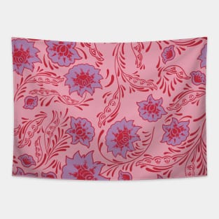 flower pattern lilac pink red purple aesthetic Tapestry