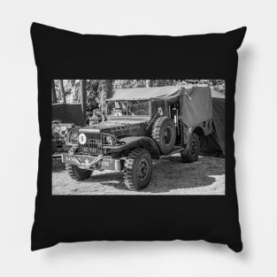 World War 2 off-road military vehicle Pillow