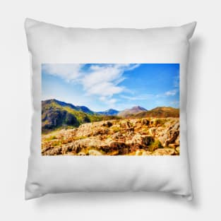 Mount Snowden And Snowdonia National Park Pillow