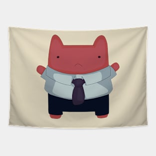 Cute japanese office cat Tapestry