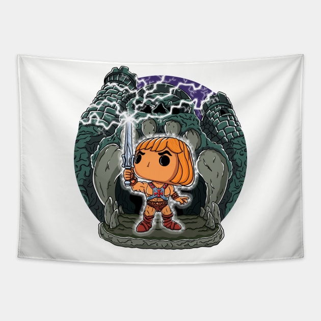 He-Man Castle Tapestry by soulcrawler