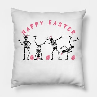 Dancing Skeleton Easter , Funny Easter Pillow