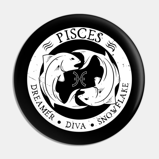 Savage Pisces Zodiac Antisocial Astrology Pin by atomguy