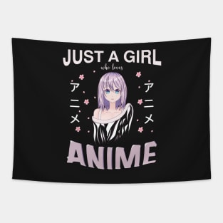 Just a girl who loves Anime Tapestry