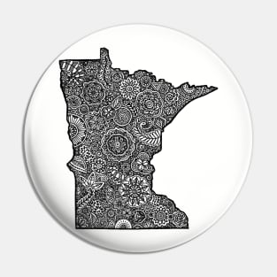 Minnesota Zentangle Pin