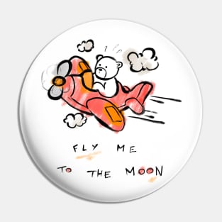 Fly Me to the Moon Pin