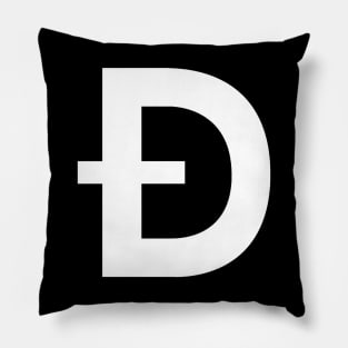 Dogecoin D Logo Pillow