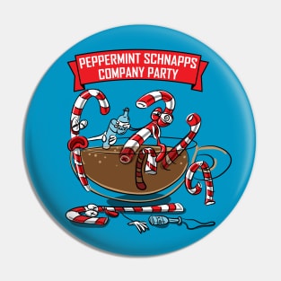 Peppermint Schnapps Company Party Pin