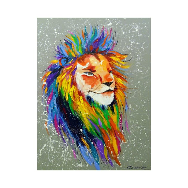 Rainbow Lion by OLHADARCHUKART