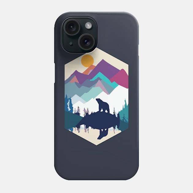 Bears In The Wild Phone Case by ganola