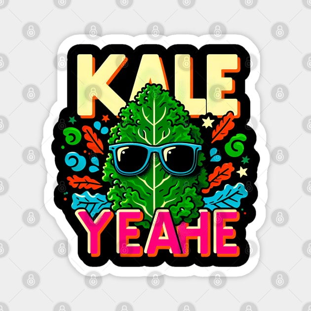 Kale Yeah! Gardening Lover Gift Magnet by T-shirt US