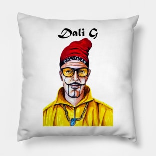 'Dali G' Ali G / Salvador Dali fusion. Pillow