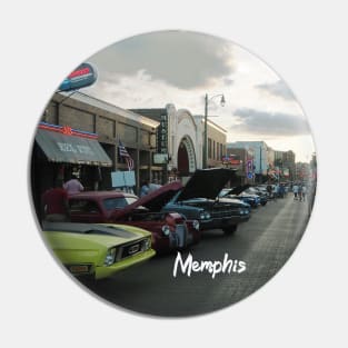 Photography of Beale Street Memphis Tennessee skyline blue clouded sky USA city break Pin