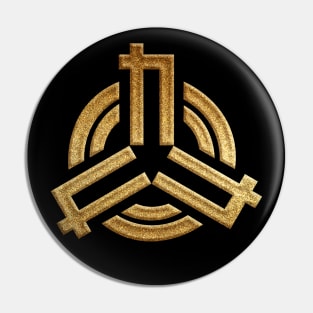 Saga Prefecture Symbol in Gold Faux Pin