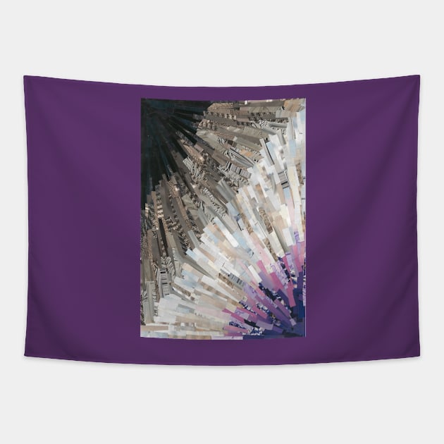 Asexual Flag Collage Tapestry by cajunhusker