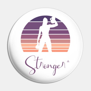 Sunset Strong women Pin