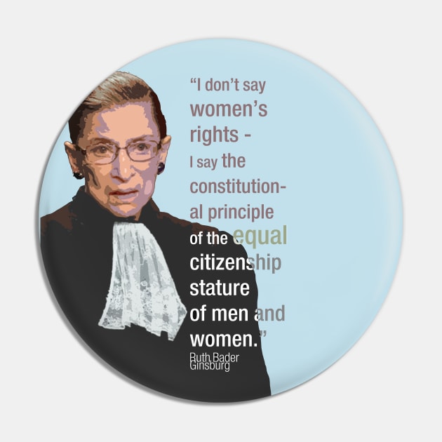 Women's Rights - Ruth Bader Ginsburg quote - Ruth Bader Ginsburg portrait - Feminist Art. Pin by FanitsaArt