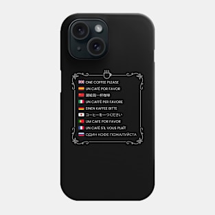 Travel Helper - Coffee II Phone Case