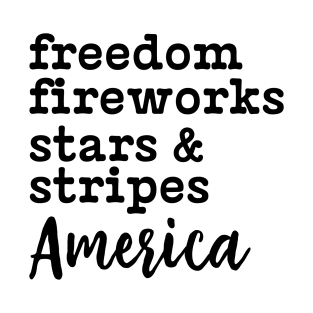 Freedom Fireworks Stars and Stripes T-Shirt