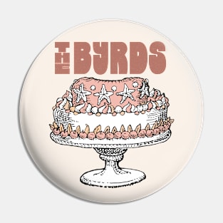 The Byrds •• Retro Style Fan Design Pin