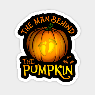 The Man Behind The Pumpkin - Happy Halloween Gift Magnet