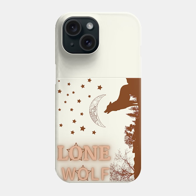 LONE WOLF Phone Case by SINGAM