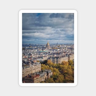 Autumn parisian cityscape Magnet