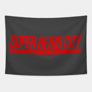 Super Retro City Classic Logo Tapestry