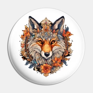 Fox Tattoo Mystical Pin