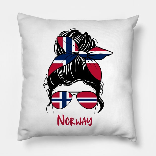 Norway girl, Norway Flag, Norway gift heritage,   Norwegian girlfriend, Pillow by JayD World