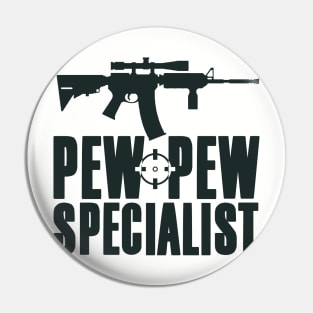 Pew Pew Specialist Airsoft/Paintball Pin