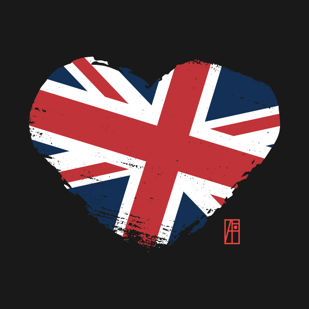 I love my country. I love Great Britain. I am a patriot. In my heart, there is always the flag of the United Kingdom. by ArtProjectShop