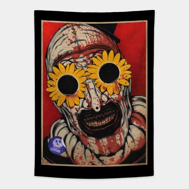 Art The Clown Tapestry by theshrimpshackslasher