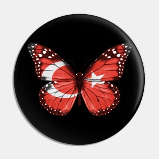 Turkish Flag  Butterfly - Gift for Turkish From Turkey Pin