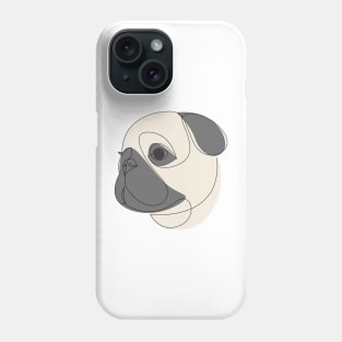 Pug Linear Phone Case