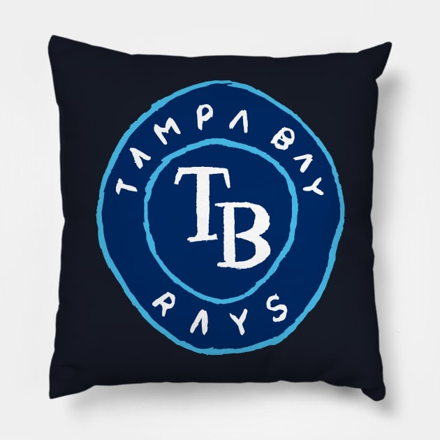 Tampa Bay Raaaays 04 Pillow by Very Simple Graph