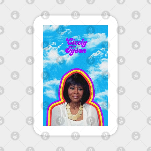 Cicely Tyson in the sky Magnet by iniandre