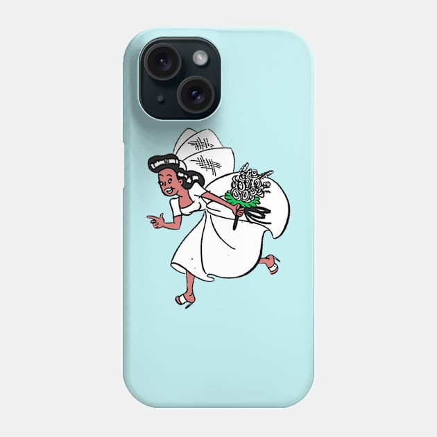 bride running away from marriage Phone Case by Marccelus