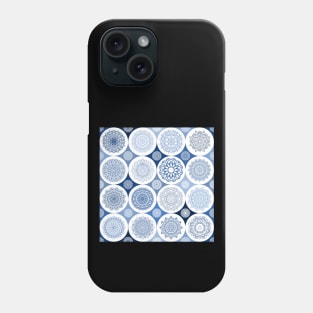 repeating pattern with mandala circles Phone Case