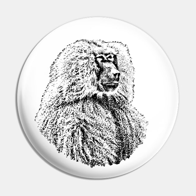 Baboon Pin by Guardi